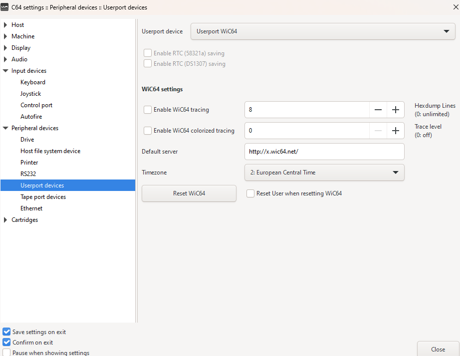 VICE 3.8 WiC64 Emulation
