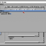 Amiga Workbench Screenshot mit geöffnetem AmigaShell‑Fenster und eingegebenem Befehl „gamescom 2026“, graue Oberfläche, rote Mauszeiger‑Hand.